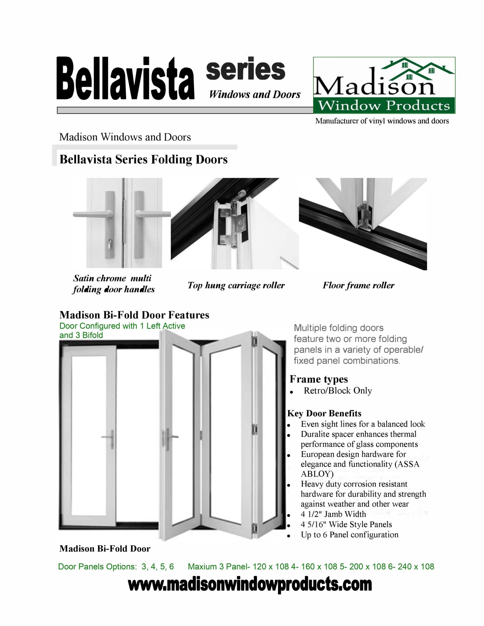 Madison multifold doors - Trinity Window Products