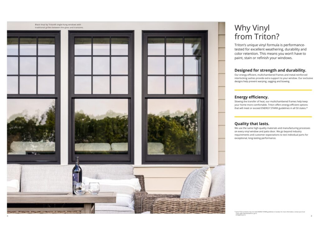 Vinyl by Triton - Trinity Window Products